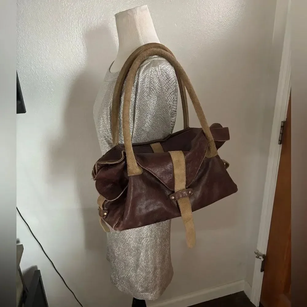 JJ Winters Brown Leather Shoulder Bag